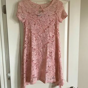 Floral Lace Shift Dress